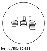 Pedals brake clutch accelerator manual transmission car icon in circle round black color vector illustration image outline contour line thin style simple. Pedals brake clutch accelerator manual transmission car icon in circle round black color vector illustration image outline contour line thin style. Стоковая иллюстрация, агентство Ingram Publishing / Фотобанк Лори