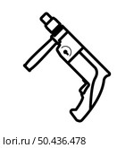 Electric Perforator Icon. Bold outline design with editable stroke width. Vector Illustration. Стоковая иллюстрация, агентство Ingram Publishing / Фотобанк Лори