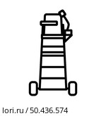 Tennis Referee Chair Tower Icon. Bold outline design with editable stroke width. Vector Illustration. Стоковая иллюстрация, агентство Ingram Publishing / Фотобанк Лори