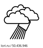 Rainfall Like From Bucket Icon. Bold outline design with editable stroke width. Vector Illustration. Стоковая иллюстрация, агентство Ingram Publishing / Фотобанк Лори
