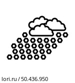 Hail Icon. Editable Bold Outline With Color Fill Design. Vector Illustration. Стоковая иллюстрация, агентство Ingram Publishing / Фотобанк Лори