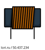 Inductor Coil Icon. Editable Bold Outline With Color Fill Design. Vector Illustration. Стоковая иллюстрация, агентство Ingram Publishing / Фотобанк Лори