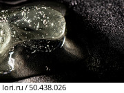extremely close up hand sanitizer gel copy space. Стоковое фото, агентство Ingram Publishing / Фотобанк Лори
