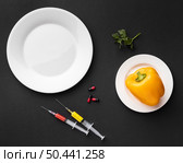 gmo modified food injected laboratory. Стоковое фото, агентство Ingram Publishing / Фотобанк Лори