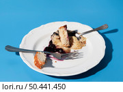leftover food plate high view. Стоковое фото, агентство Ingram Publishing / Фотобанк Лори
