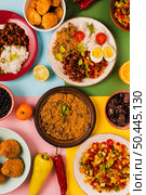top view delicious brazilian food composition. Стоковое фото, агентство Ingram Publishing / Фотобанк Лори