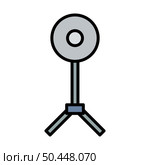 Icon Of Beauty Dish Flash. Editable Bold Outline With Color Fill Design. Vector Illustration. Стоковая иллюстрация, агентство Ingram Publishing / Фотобанк Лори