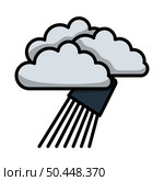 Rainfall Like From Bucket Icon. Editable Bold Outline With Color Fill Design. Vector Illustration. Стоковая иллюстрация, агентство Ingram Publishing / Фотобанк Лори
