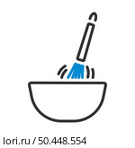 Corolla Mixing In Bowl Icon. Editable Bold Outline With Color Fill Design. Vector Illustration. Стоковая иллюстрация, агентство Ingram Publishing / Фотобанк Лори