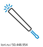 Electricity Test Screwdriver Icon. Editable Bold Outline With Color Fill Design. Vector Illustration. Стоковая иллюстрация, агентство Ingram Publishing / Фотобанк Лори