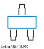 Smd Transistor Icon. Editable Bold Outline With Color Fill Design. Vector Illustration. Стоковая иллюстрация, агентство Ingram Publishing / Фотобанк Лори