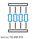 Resistor Tape Icon. Editable Bold Outline With Color Fill Design. Vector Illustration. Стоковая иллюстрация, агентство Ingram Publishing / Фотобанк Лори
