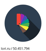 Color samples icon. Flat color design. Vector illustration. Стоковая иллюстрация, агентство Ingram Publishing / Фотобанк Лори