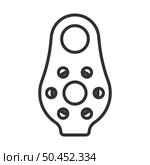 Alpinist Pulley Icon. Editable Bold Outline With Color Fill Design. Vector Illustration. Стоковая иллюстрация, агентство Ingram Publishing / Фотобанк Лори