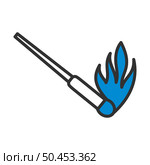 Burning Matchstik Icon. Editable Bold Outline With Color Fill Design. Vector Illustration. Стоковая иллюстрация, агентство Ingram Publishing / Фотобанк Лори