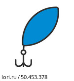 Fishing Spoon Icon. Editable Bold Outline With Color Fill Design. Vector Illustration. Стоковая иллюстрация, агентство Ingram Publishing / Фотобанк Лори