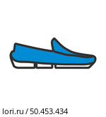 Moccasin Icon. Editable Bold Outline With Color Fill Design. Vector Illustration. Стоковая иллюстрация, агентство Ingram Publishing / Фотобанк Лори