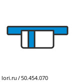 Credit Card Sliding Out From ATM Icon. Editable Bold Outline With Color Fill Design. Vector Illustration. Стоковая иллюстрация, агентство Ingram Publishing / Фотобанк Лори