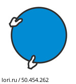 Icon Of Hand Holding Photography Reflector. Editable Bold Outline With Color Fill Design. Vector Illustration. Стоковая иллюстрация, агентство Ingram Publishing / Фотобанк Лори