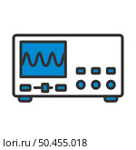 Oscilloscope Icon. Editable Bold Outline With Color Fill Design. Vector Illustration. Стоковая иллюстрация, агентство Ingram Publishing / Фотобанк Лори