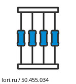 Resistor Tape Icon. Editable Bold Outline With Color Fill Design. Vector Illustration. Стоковая иллюстрация, агентство Ingram Publishing / Фотобанк Лори