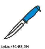 Knife Icon. Editable Bold Outline With Color Fill Design. Vector Illustration. Стоковая иллюстрация, агентство Ingram Publishing / Фотобанк Лори
