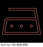 Neon ironing is allowed high temperature to two hundred 200 degrees Clothes care symbols Washing concept Laundry sign red color vector illustration image flat style light. Neon ironing is allowed high temperature to two hundred 200 degrees Clothes care symbols Washing concept Laundry sign red color vector illustration image flat style. Стоковая иллюстрация, агентство Ingram Publishing / Фотобанк Лори