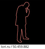 Neon man poking in nose use finger Male cleans nasal passages red color vector illustration image flat style light. Neon man poking in nose use finger Male cleans nasal passages red color vector illustration image flat style. Стоковая иллюстрация, агентство Ingram Publishing / Фотобанк Лори