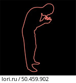 Neon man wash face water Male cleansing facial Washes his Concept cares about his look Hygiene Bubbles in hand red color vector illustration image flat style light. Neon man wash face water Male cleansing facial Washes his Concept cares about his look Hygiene Bubbles in hand red color vector illustration image flat style. Стоковая иллюстрация, агентство Ingram Publishing / Фотобанк Лори