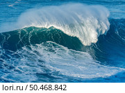 A huge wave breaking in Nazare, Portugal. Стоковое фото, агентство Ingram Publishing / Фотобанк Лори