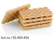 Vanilla wafers on white reflective background. Стоковое фото, агентство Ingram Publishing / Фотобанк Лори
