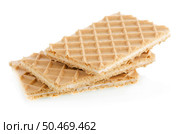 Vanilla wafers on white reflective background. Стоковое фото, агентство Ingram Publishing / Фотобанк Лори