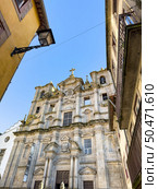 Igreja dos Grilos (Convento dos Grilos) is a Mannerist Baroque-style Church built in 1577 by Jesuits, Porto, Portugal. This Church is now Museum of Sacred Art and Archaeology. Стоковое фото, агентство Ingram Publishing / Фотобанк Лори