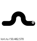 Worm earth earthworm rainworm caterpillar angleworm annelida invertebrate crawling larva icon black color vector illustration image flat style simple. Worm earth earthworm rainworm caterpillar angleworm annelida invertebrate crawling larva icon black color vector illustration image flat style. Стоковая иллюстрация, агентство Ingram Publishing / Фотобанк Лори