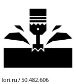 CNC milling machine material metalworking cutter plunger metalwork industry lathe plunge power tool technology tooling carving shavings icon black color vector illustration image flat style simple. CNC milling machine material metalworking cutter plunger metalwork industry lathe plunge power tool technology tooling carving shavings icon black color vector illustration image flat style. Стоковая иллюстрация, агентство Ingram Publishing / Фотобанк Лори