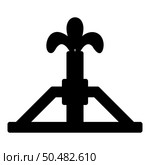 Oil derrick rig gusher icon black color vector illustration image flat style simple. Oil derrick rig gusher icon black color vector illustration image flat style. Стоковая иллюстрация, агентство Ingram Publishing / Фотобанк Лори