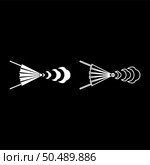 Bellows blacksmith wind vintage set icon white color vector illustration image simple solid fill outline contour line thin flat style. Bellows blacksmith wind vintage set icon white color vector illustration image solid fill outline contour line thin flat style. Стоковая иллюстрация, агентство Ingram Publishing / Фотобанк Лори