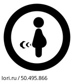 Pregnant woman farts break wind farting bloating gas cloud stench bad smell flatulency icon in circle round black color vector illustration image solid outline style simple. Pregnant woman farts break wind farting bloating gas cloud stench bad smell flatulency icon in circle round black color vector illustration image solid outline style. Стоковая иллюстрация, агентство Ingram Publishing / Фотобанк Лори