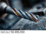 Крупный план фрезы на станке. Стоковое AI-изображение, AI-художник HenSmith / Фотобанк Лори
