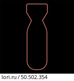 Neon bomb air red color vector illustration image flat style light. Neon bomb air red color vector illustration image flat style. Стоковая иллюстрация, агентство Ingram Publishing / Фотобанк Лори