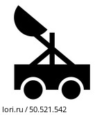 Catapult medieval siege ejection seat icon black color vector illustration image flat style simple. Catapult medieval siege ejection seat icon black color vector illustration image flat style. Стоковая иллюстрация, агентство Ingram Publishing / Фотобанк Лори