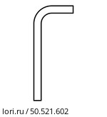 Hex key hex key wrenche tool fixing concept contour outline line icon black color vector illustration image thin flat style simple. Hex key hex key wrenche tool fixing concept contour outline line icon black color vector illustration image thin flat style. Стоковая иллюстрация, агентство Ingram Publishing / Фотобанк Лори