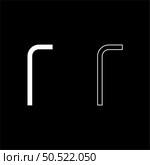 Hex key hex key wrenche tool fixing concept set icon white color vector illustration image simple solid fill outline contour line thin flat style. Hex key hex key wrenche tool fixing concept set icon white color vector illustration image solid fill outline contour line thin flat style. Стоковая иллюстрация, агентство Ingram Publishing / Фотобанк Лори