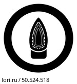 Iron soleplate flatiron icon in circle round black color vector illustration image solid outline style simple. Iron soleplate flatiron icon in circle round black color vector illustration image solid outline style. Стоковая иллюстрация, агентство Ingram Publishing / Фотобанк Лори