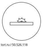 Circular saw bench table wheel blade carpentry workshop concept icon in circle round black color vector illustration image outline contour line thin style simple. Circular saw bench table wheel blade carpentry workshop concept icon in circle round black color vector illustration image outline contour line thin style. Стоковая иллюстрация, агентство Ingram Publishing / Фотобанк Лори