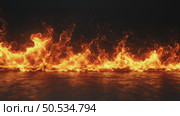 Flames Dance Vibrantly Across a Dark Background Creating a Captivating Display of Fire. Стоковое AI-видео, аниматор Юлия Гапеенко / Фотобанк Лори