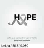 Conquer with a Compassionate Canvas Brain Cancer Design. Стоковая иллюстрация, агентство Ingram Publishing / Фотобанк Лори
