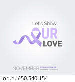 Radiate Hope in Vector Background. Stomach Cancer Campaign. Стоковая иллюстрация, агентство Ingram Publishing / Фотобанк Лори