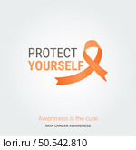 Crafting a Cure. Vector Background Skin Cancer Initiative. Стоковая иллюстрация, агентство Ingram Publishing / Фотобанк Лори