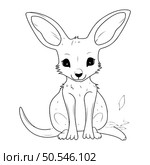 Funny kangaroo. sketch for your design. Vector illustration. Стоковая иллюстрация, агентство Ingram Publishing / Фотобанк Лори